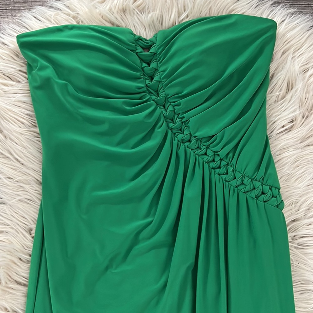 Hailey by Adrianna Papell Strapless Gown - Picture 2 of 9